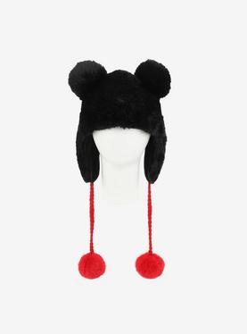 Disney Mickey Mouse Ears Plush Tassel Beanie, , hi-res